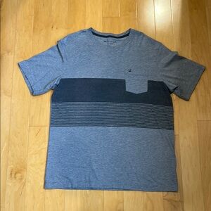 Men's Travis Mathew Gray Striped Shirt